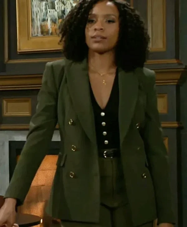 Beyond the Gates S01 Arielle Prepetit Green Blazer