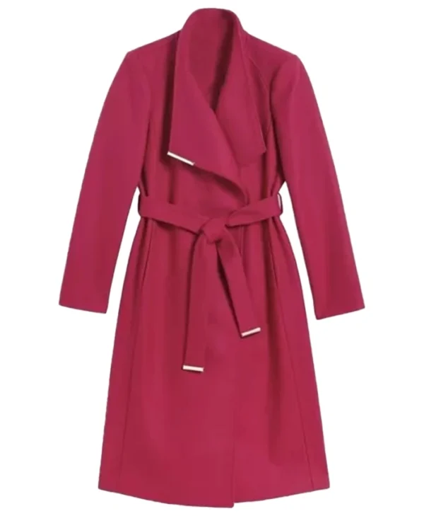 Beyond the Gates S01 Dani Dupree Pink Wool Coat