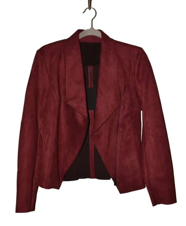 Beyond the Gates S01 Jerri Tubbs Maroon Suede Jacket