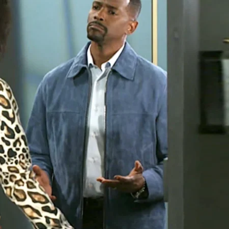 Beyond the Gates S01 Keith D. Robinson Blue Suede Jacket