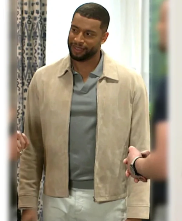 Beyond the Gates S01 Martin Richardson Beige Suede Jacket