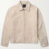Beyond the Gates S01 Martin Richardson Beige Suede Jacket Front