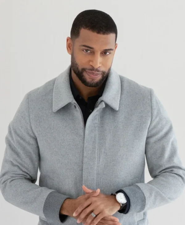 Beyond the Gates S01 Martin Richardson Grey Bomber Jacket