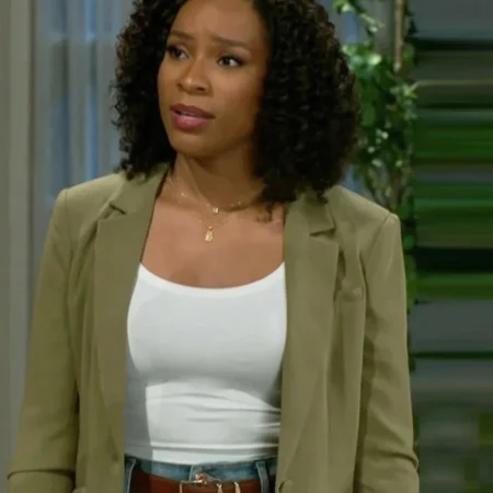 Beyond the Gates S01 Naomi Hamilton Hawthorne Green Blazer