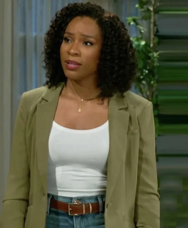 Beyond the Gates S01 Naomi Hamilton Hawthorne Green Blazer