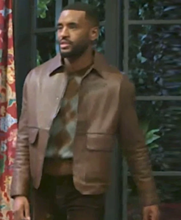 Beyond the Gates Sean Freeman Brown Leather Jacket Side