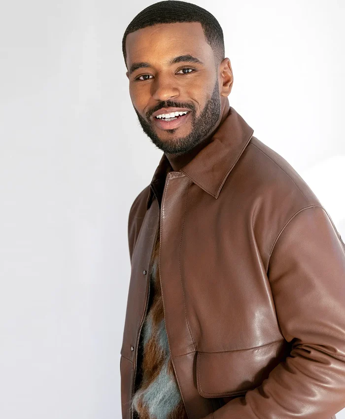 Beyond the Gates Sean Freeman Brown Leather Jacket webp