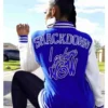 Bianca Belair Varsity Jacket back Look