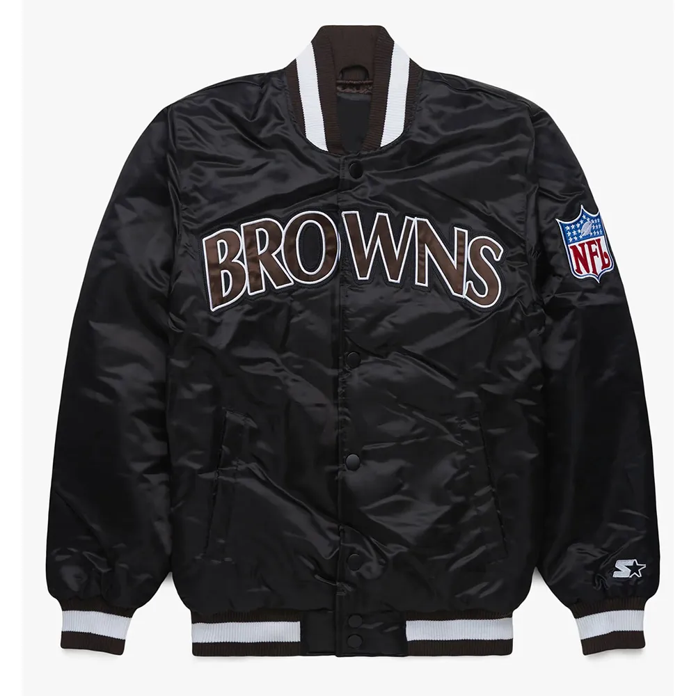 Blackout Cleveland Browns Jacket webp