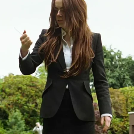 Bugonia Emma Stone Black Blazer