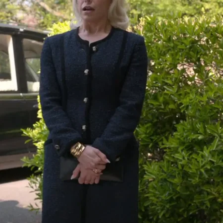 Buy Hannah Waddingham Ted Lasso Rebecca Welton Black Long Coat webp