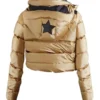 Buy Juno Temple Ted Lasso S02 Keeley Jones Golden Puffer Jacket webp