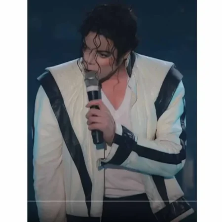 Buy Michael Jackson Thriller White Real Leather Jacket
