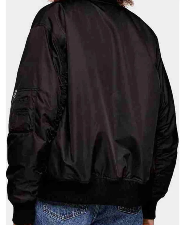 Buy Ted Lasso S01 Juno Temple Black Bomber Jacket webp
