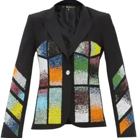 Buy Ted Lasso S03 Keeley Jones Beaded Wool Blazer webp
