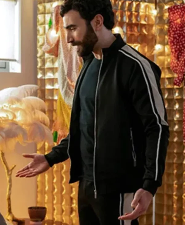 Buy Ted Lasso S2 Brett Goldstein Bomber Black Jacket webp
