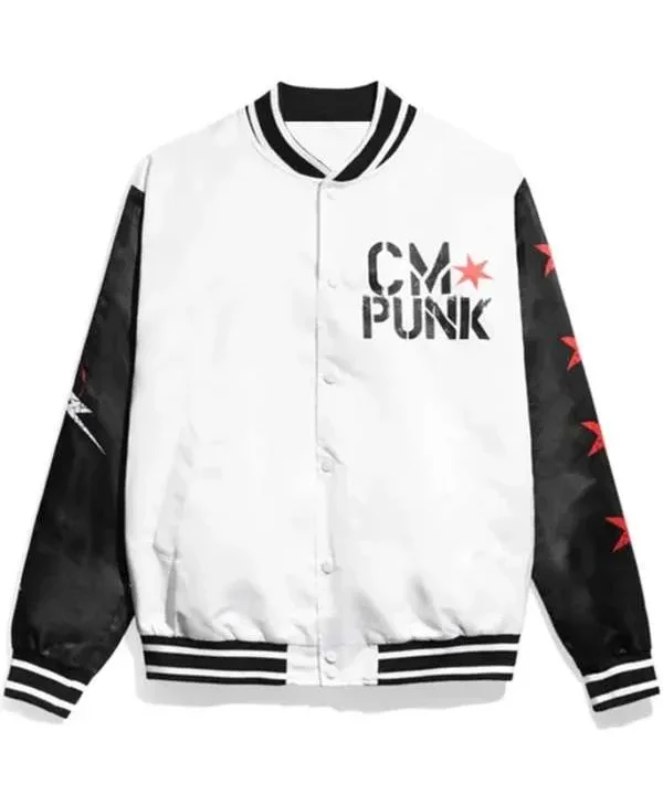 CM Punk Logo Varsity Jacket