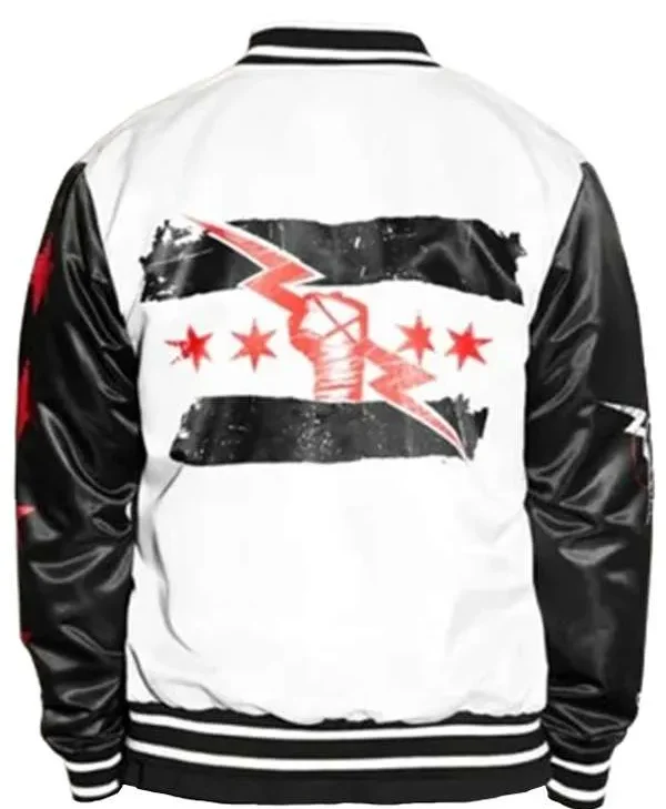 CM Punk White and Black Jacket