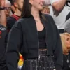 Caitlin Clark Indiana Fever 2025 Black Bomber Jacket