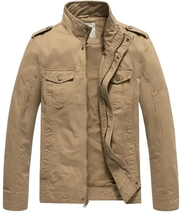 Cal Jones Sullivans Crossing S02 Cotton Military Jacket webp