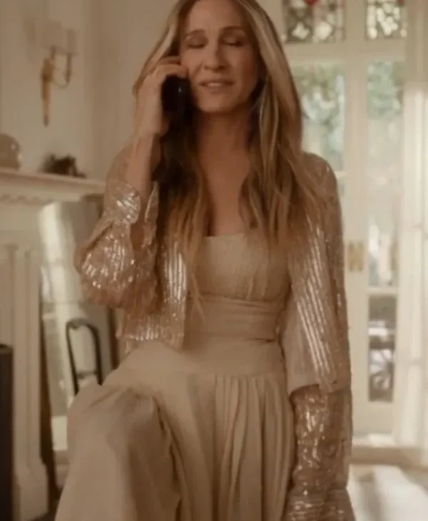 Carrie Bradshaw And Just Like That Sequin Jacket