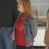 Celebrity IOU S10 Jane Seymour Blue Leather Jacket Side