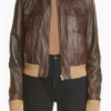 Charlie Cale Poker Face S02 Brown Leather Jacket For Sale webp