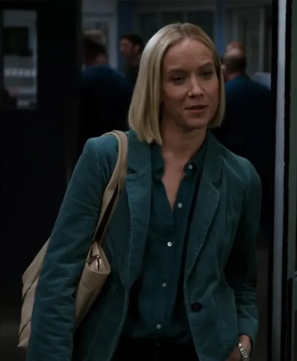 Chicago Med S08 Hannah Asher Corduroy Green Blazer sale webp