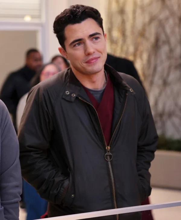 Chicago Med S10 Darren Barnet Black Jacket webp