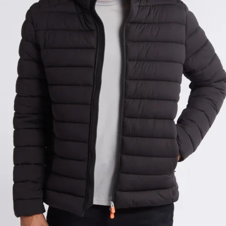 Chicago Med S10 Luke Mitchell Black Puffer Jacket webp