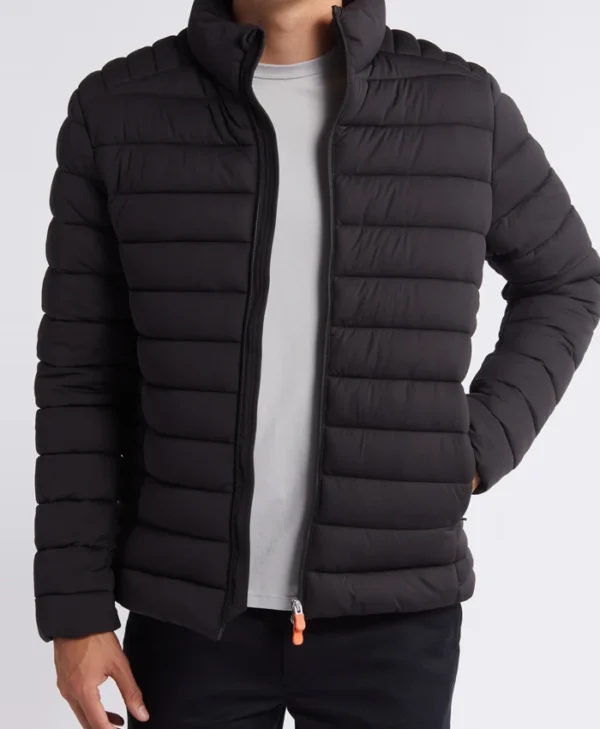 Chicago Med S10 Luke Mitchell Black Puffer Jacket webp
