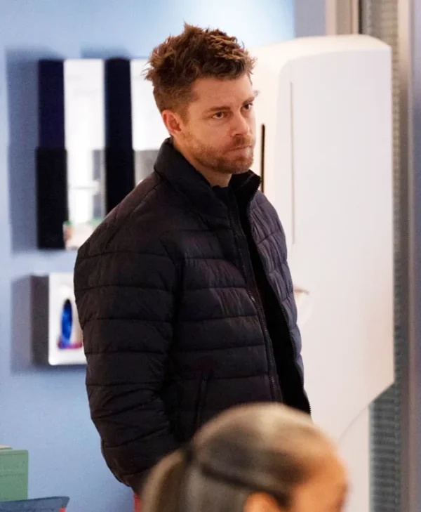 Chicago Med S10 Luke Mitchell Puffer Jacket webp