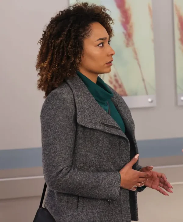 Chicago Med S10 Rachel Nicks Grey Jacket webp