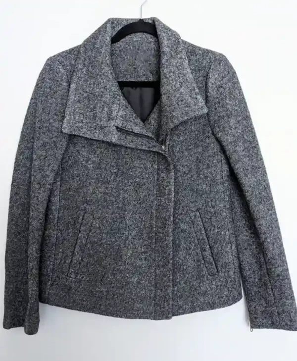 Chicago Med S10 Rachel Nicks Grey Wool Jacket webp