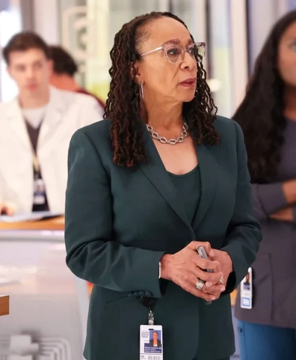Chicago Med S10 Sharon Goodwin Green Blazer webp
