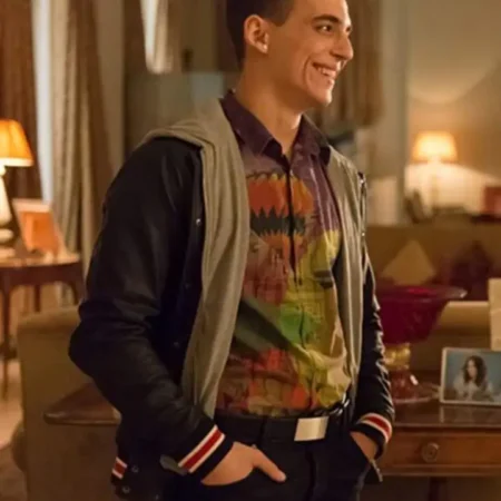 Christian Elite Leather Bomber Jacket webp