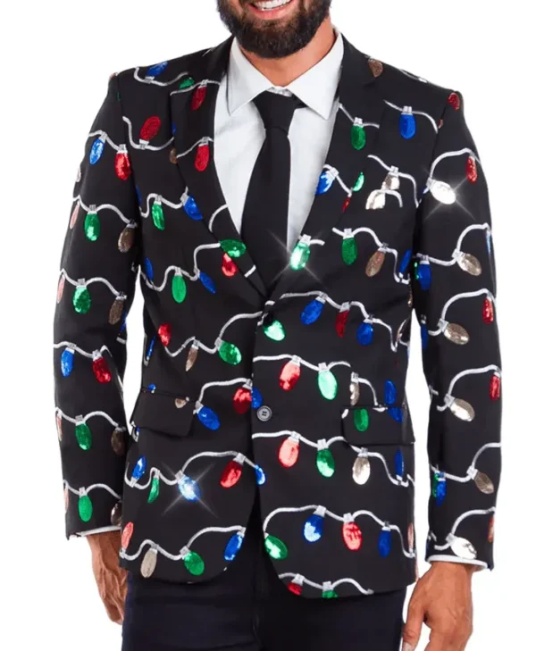 Christmas Sequin Tangle Wrangler Blazer