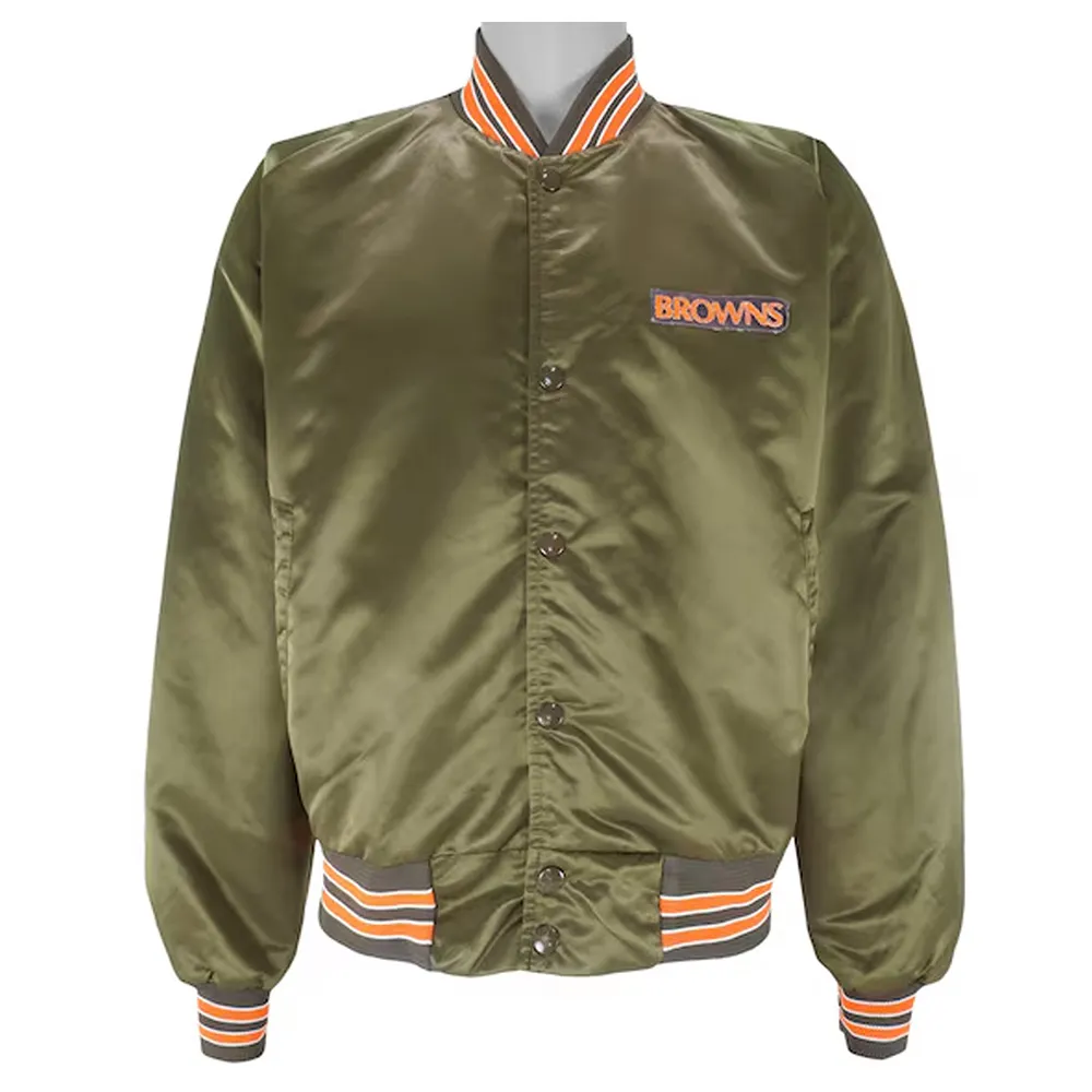 Cleveland Browns 1990s Satin Jacket webp