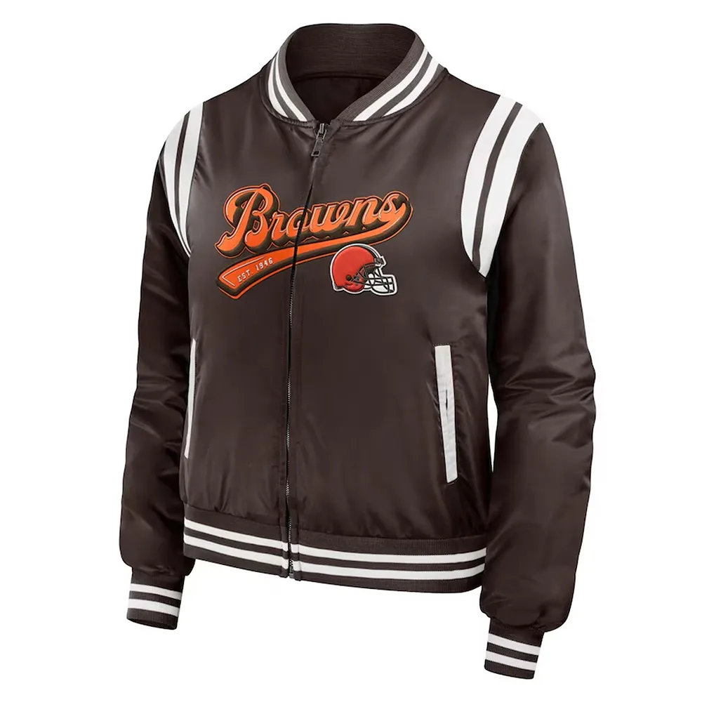 Cleveland Browns Bomber Full Zip Jacket webp