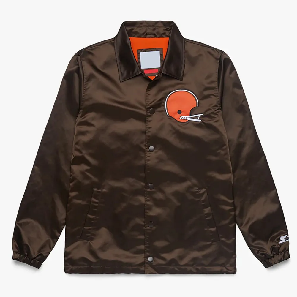 Cleveland Browns Coach Brown Jacket webp