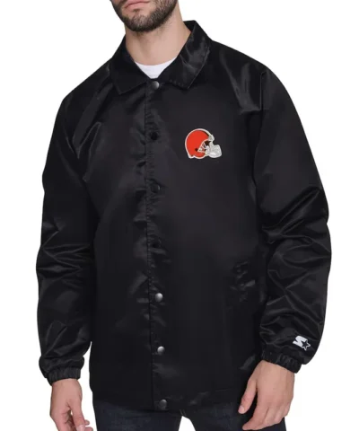 Cleveland Browns Retro Logo Coaches Jacket