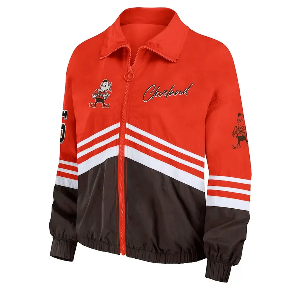 Cleveland Browns Throwback Windbreaker Jacket webp