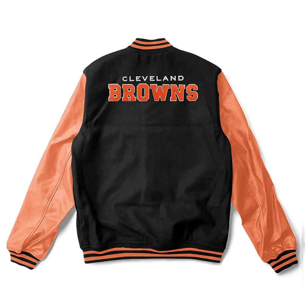 Cleveland Browns Varsity Jacket back webp
