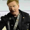 Conan OBrien Top Gun Event Black Jean Denim Trucker Jacket closeup
