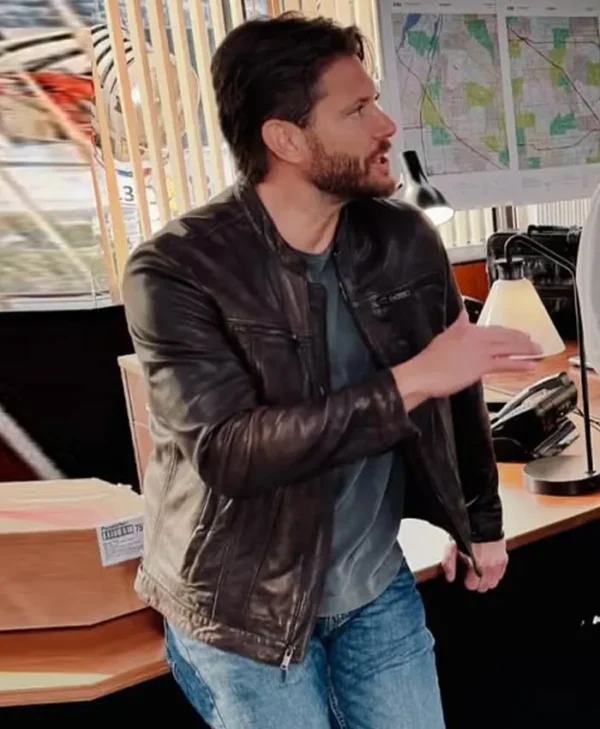 Countdown 2025 Jensen Ackles Leather Jacket Side