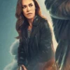 Countdown S01 Jessica Camacho Black Leather Jacket Side