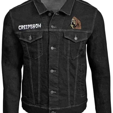 Creepshow Halloween Denim Black Jacket