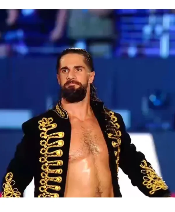 Crown Jewel 2022 WWE Seth Rollins MJ Coat Front look
