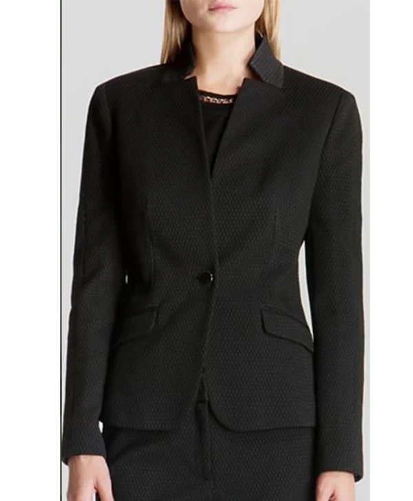 Days of Our Lives Jennifer Horton Black White Blazer Front