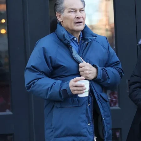 Dexter Resurrection S01 James Remar Blue Parachute Jacket